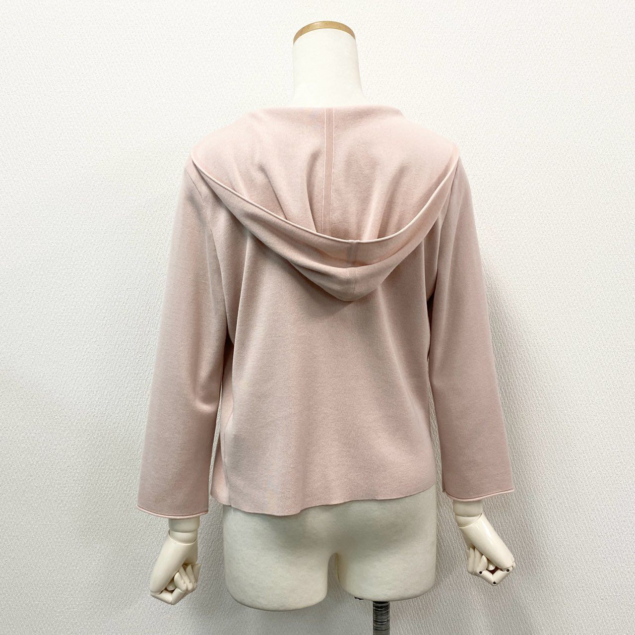 42a23 《美品》 FOXEY フォクシー RELAX HOODIE リラックスフーディ カーディガン 43008 42 ピンク 日本製 春