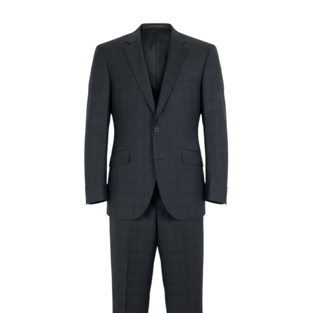 10j14 【新品保管品】HACKETT LONDON ハケット 大きいサイズ スーツセットアップ テーラードジャケット スラックスパンツ 54サイズ グレー ウール100％ メンズ 男性用u02t