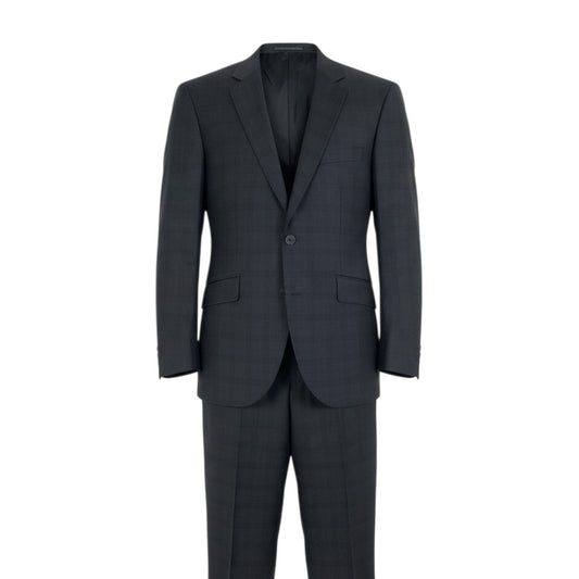 10j14 【新品保管品】HACKETT LONDON ハケット 大きいサイズ スーツセットアップ テーラードジャケット スラックスパンツ 54サイズ グレー ウール100％ メンズ 男性用u02t