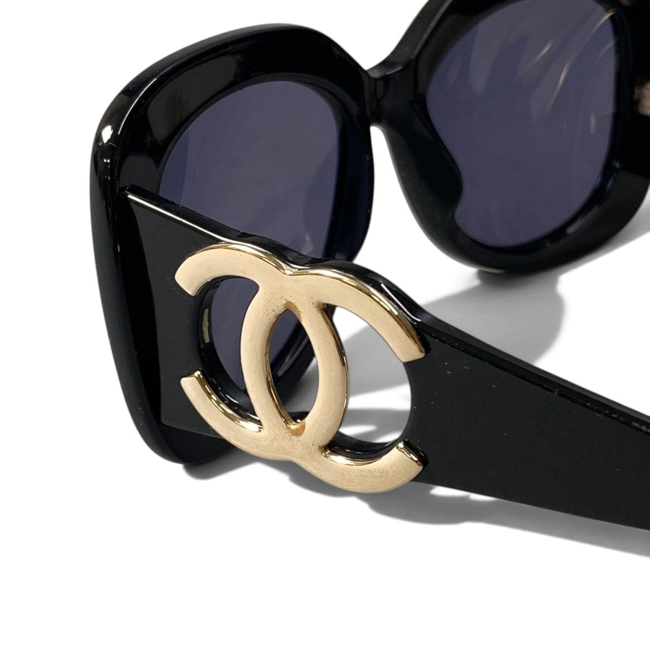 h12 CHANEL ココマーク サングラス アイウェア 05253 94305 ブラック ゴールド レディース 女性用ta1