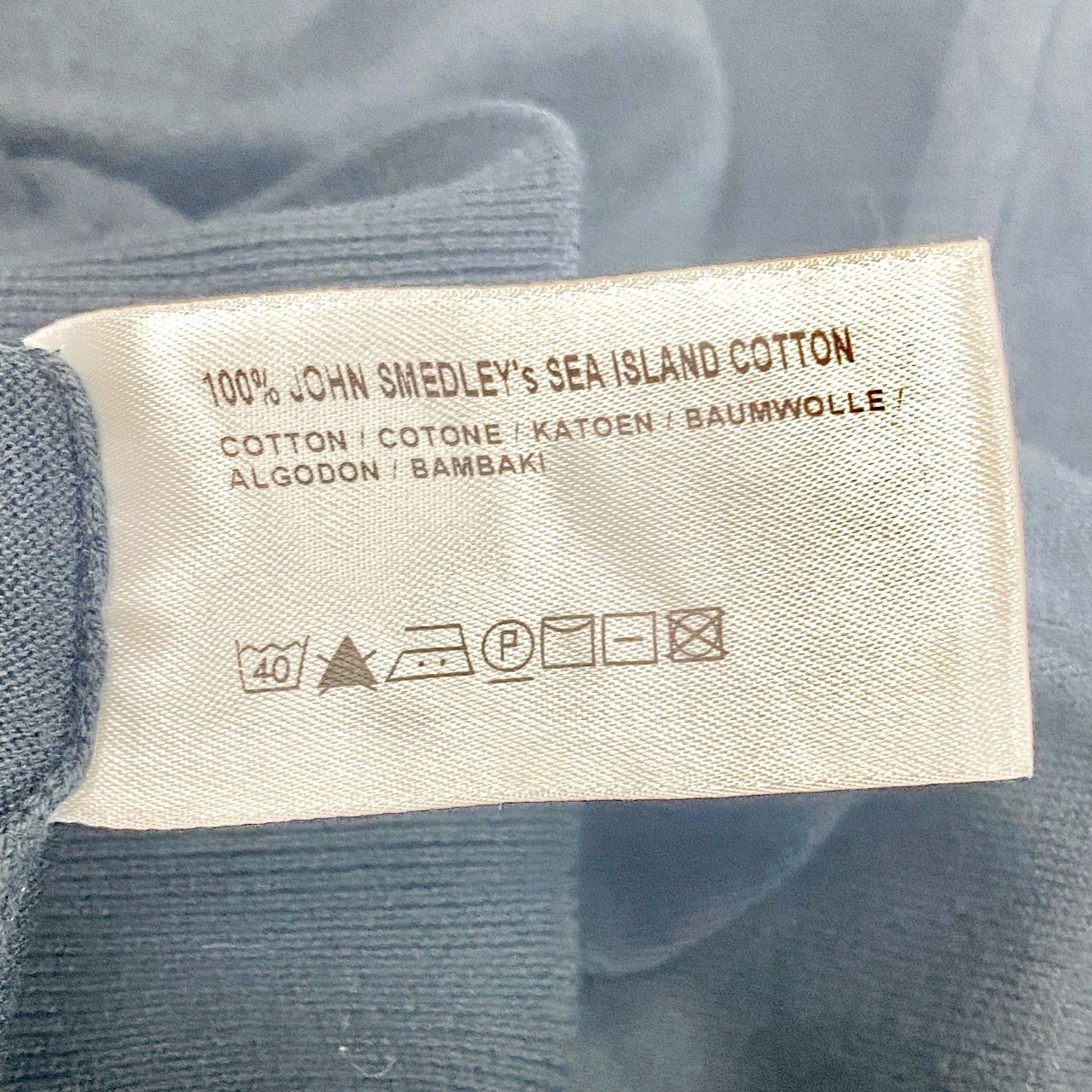 24b16 【美品】JOHNSMEDLEY ジョンスメドレー Vネックロングスリーブニットセーター コットンニット トップス Lサイズ ブラック コットン100％ メンズ 男性用u02t