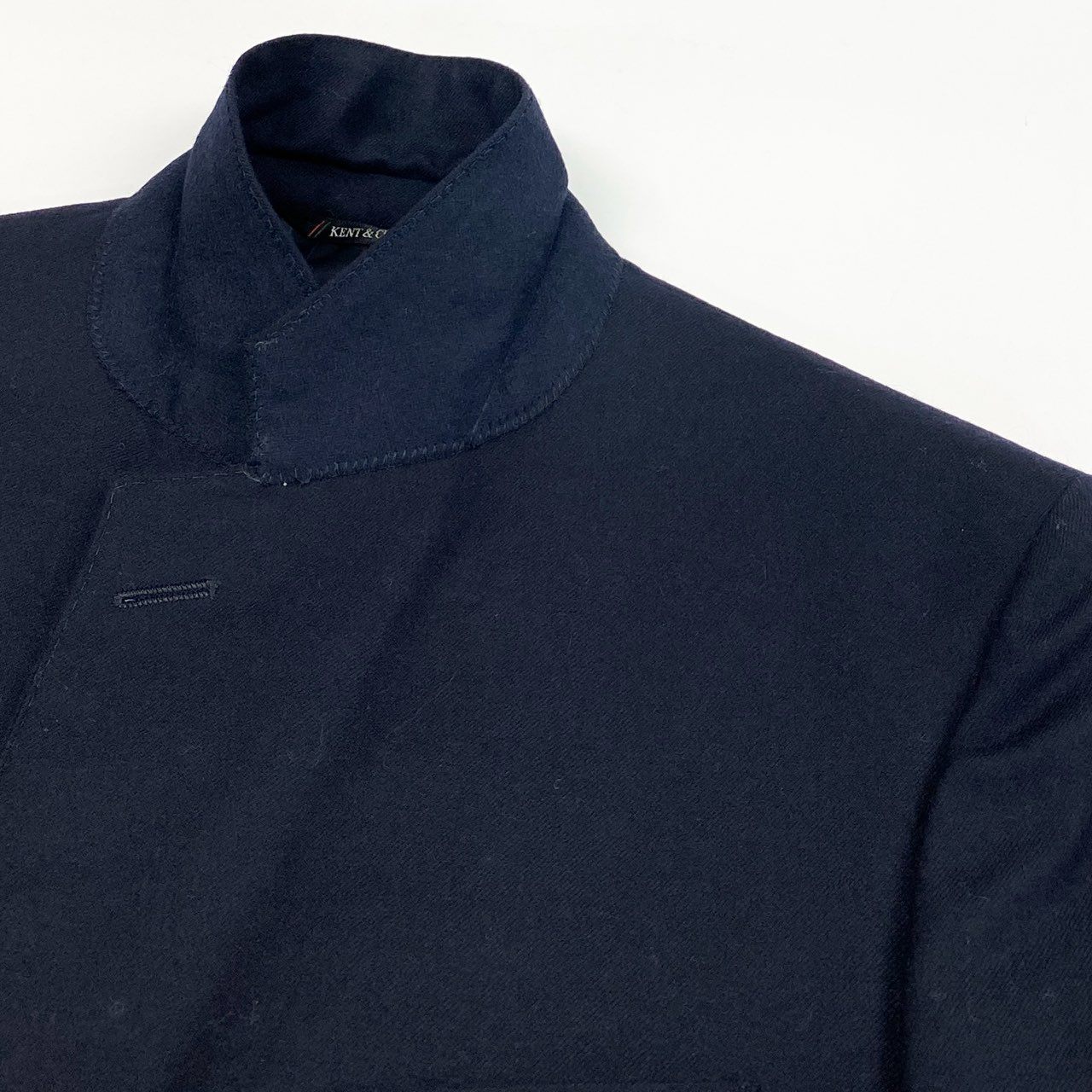 36L10《美品》 KENT＆CURWEN ケントアンドカーウェン 紺ブレザー 金ボタン テーラードジャケット 90A4 ネイビー ウール メンズ 男性用u02t