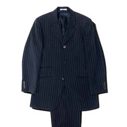 42e13 KENZO ケンゾー スーツセットアップ テーラードジャケット スラックス ストライプ 3412-1026 3サイズ ネイビー メンズ 男性用k02i