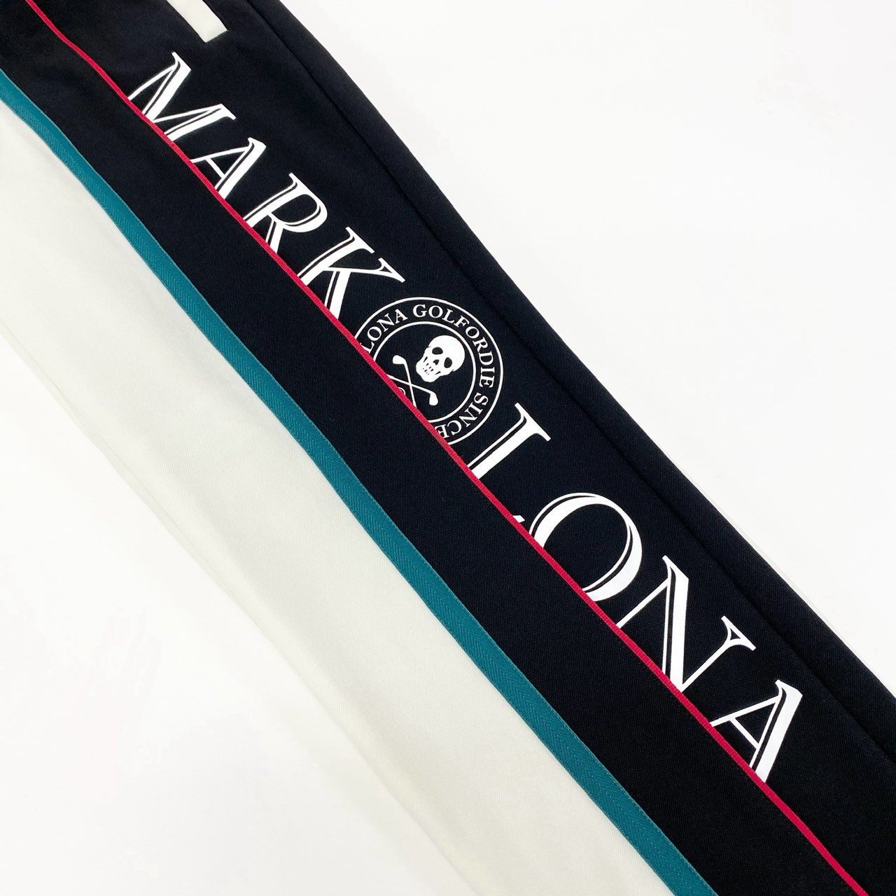 59k1 MARK＆LONA マークアンドロナ Viper Jersey Jogger ジョガーパンツ ロゴプリント ボトムス MLM-4C-AT06 44 ホワイト メンズo07t