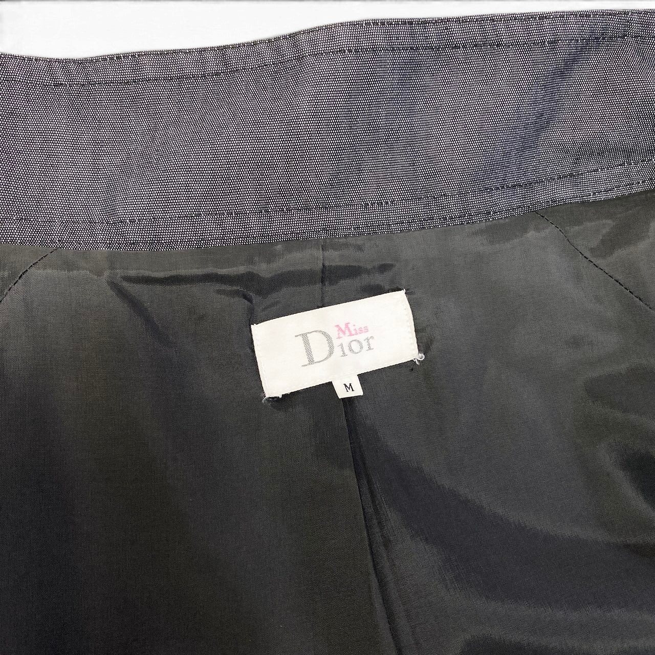 12g1 Miss Dior ミスディオール Aラインコート ジャケット サイズM ネイビー レディースu02t