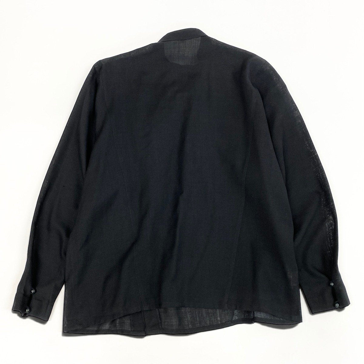 Eh6 Christian Dior クリスチャンディオール ボトルネックブラウス 長袖ブラウス 80～90’s Vintage シアートップス M ブラック レディース 女性用o07t