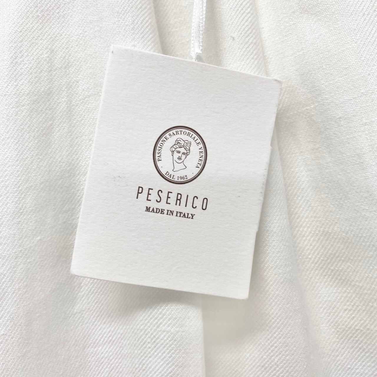 42c26 【新品保管品】 PESERICO ぺセリコ ワイドパンツ タグ付 イタリア製 リネンパンツ 春夏 レディース 女性用 42 ホワイトu02t