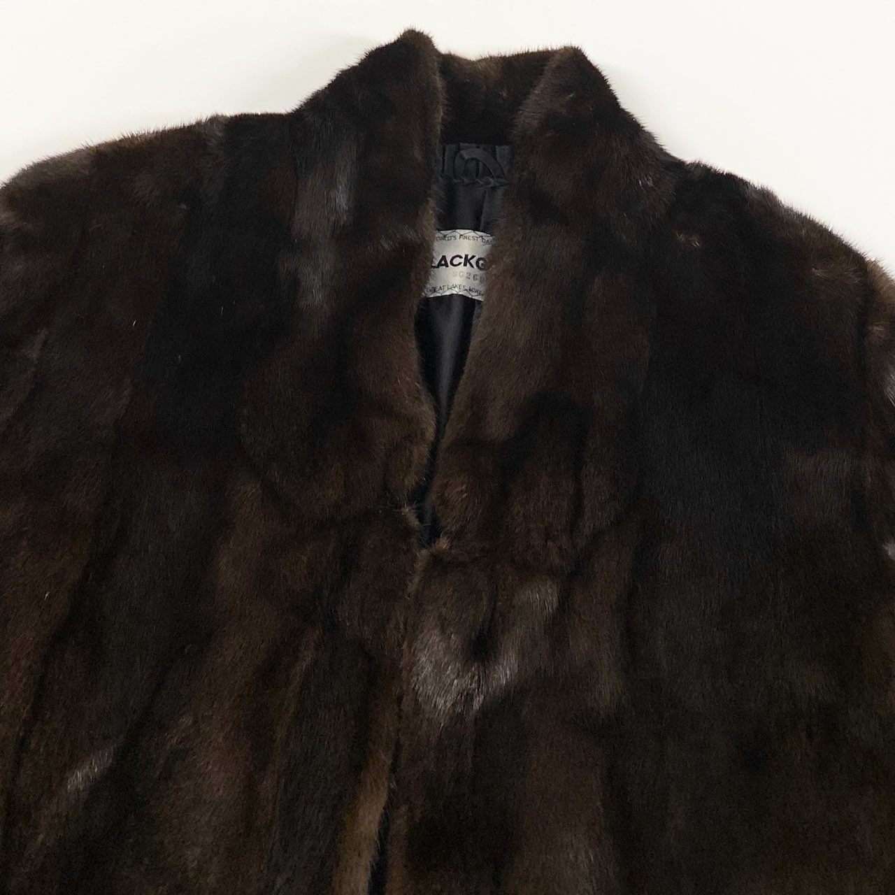 25j24 BLACKGLAMA ブラックグラマ マホガニーミンク ミンクコート 毛皮コート 変形ジャケット 裾広がり F ブラウン ミンクファー レディース 裏地花柄刺繍u02t