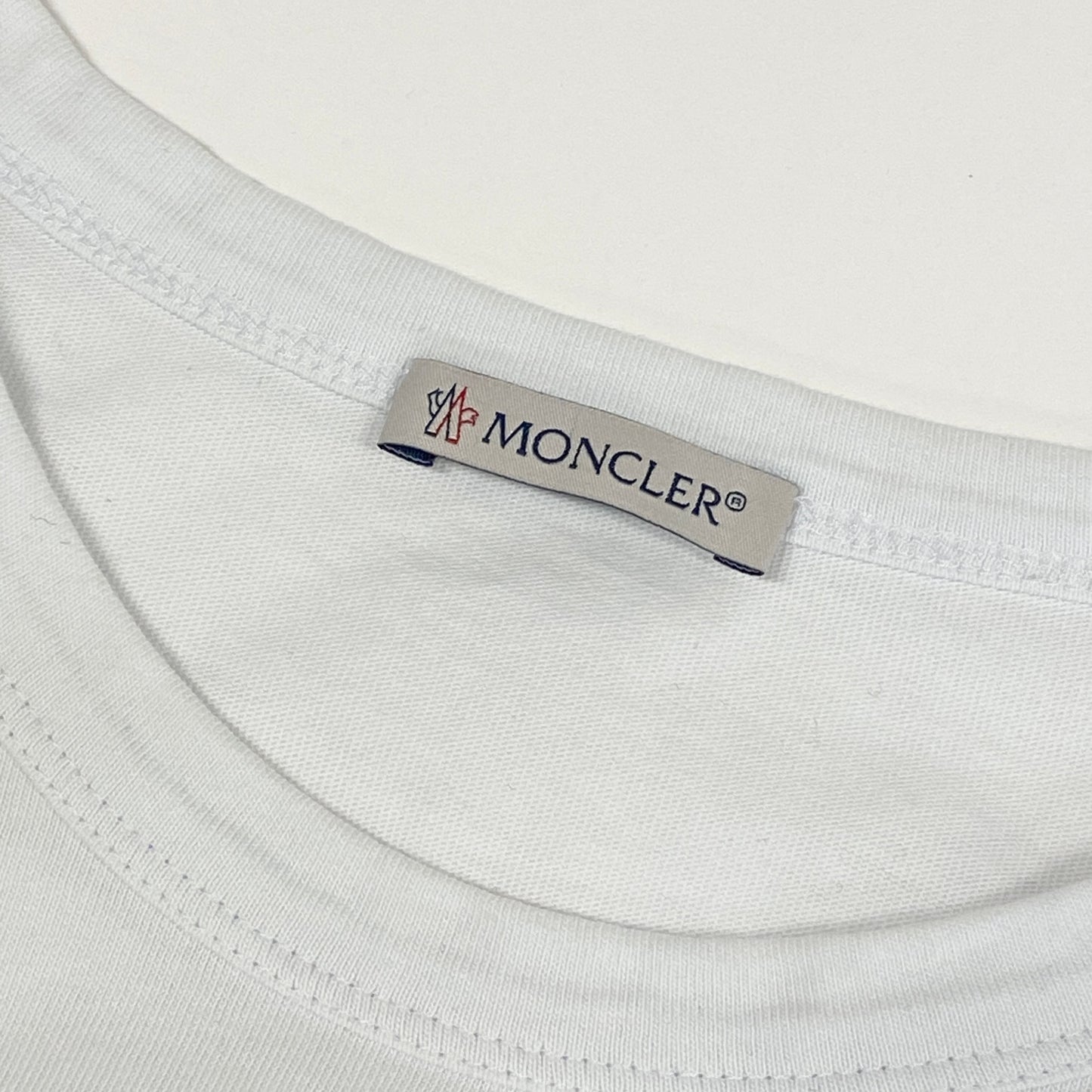 41a24 MONLER モンクレール MAGLIA T-SHIRT Tシャツ XL ホワイト カットソー トルコ製 TEE