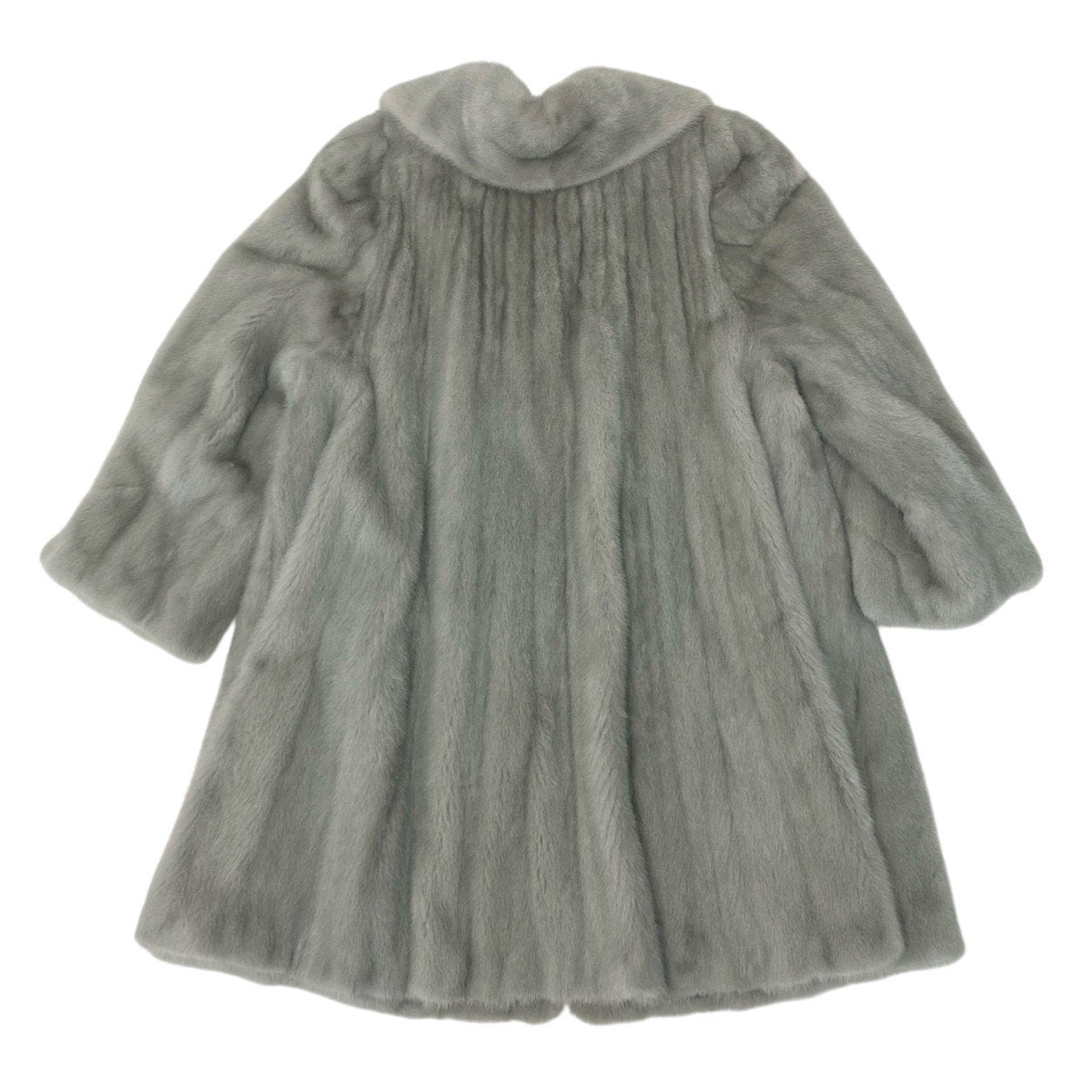 58i24 OSFUR SAGA MINK ROYAL サガミンク ロイヤル 染めミンク ロングコート 丈約100cm サイズF グリーン 最高級本毛皮 Dyed Mink Fur Long Coatt18r