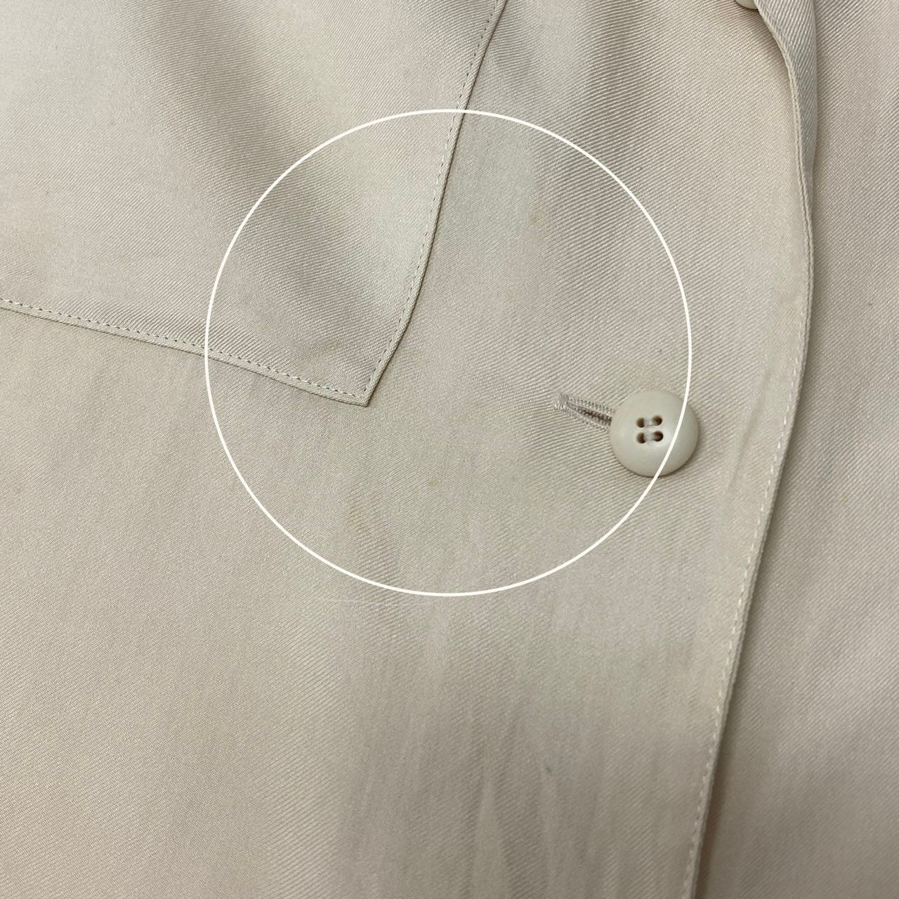 80e1 Christian Dior クリスチャンディオール オープンカラー 半袖シャツ シルクシャツ ロゴ刺繍 サイズM ライトベージュ 絹100％ レディース 女性服o07t