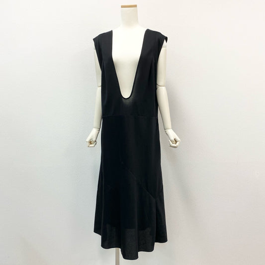 10i16 MORABITO モラビト ノースリーブワンピース ビジュー ラインストーン カットアウトワンピース レディース 女性用 9041-11409 38 ブラックu02t
