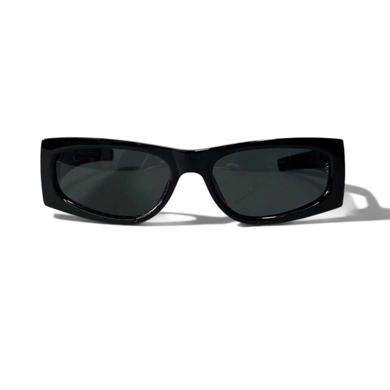 h12【極美品】SAINTLAURENT レクタンギュラーサングラス YSLロゴ SL M140/F 56□18-130 M ブラック アセテート ナイロン レディース 女性用k02i