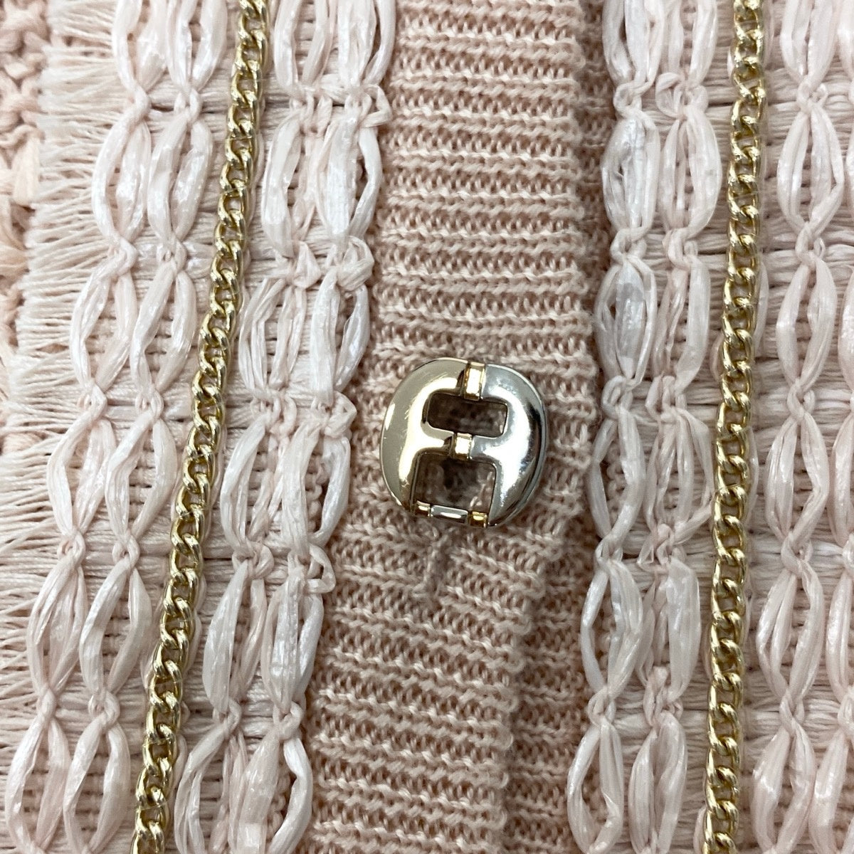 28f16【極美品】Salvatore Ferragamo サルバトーレフェラガモ アンサンブルニットセーター ロングスリーブカーディガン 半袖ニット Mサイズ ベビーピンク レディース 女性用u02t