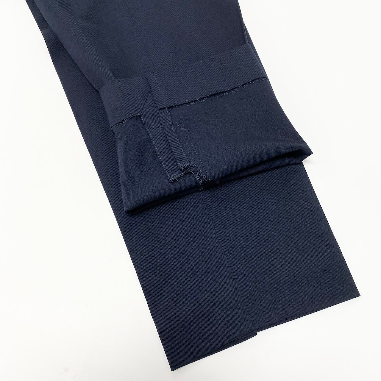 86d9 《タグ付》 Loro Piana ロロピアーナ 最高級 スラックスパンツ サイズ44 ダークネイビー スーツ フォーマル ビジネスt18r