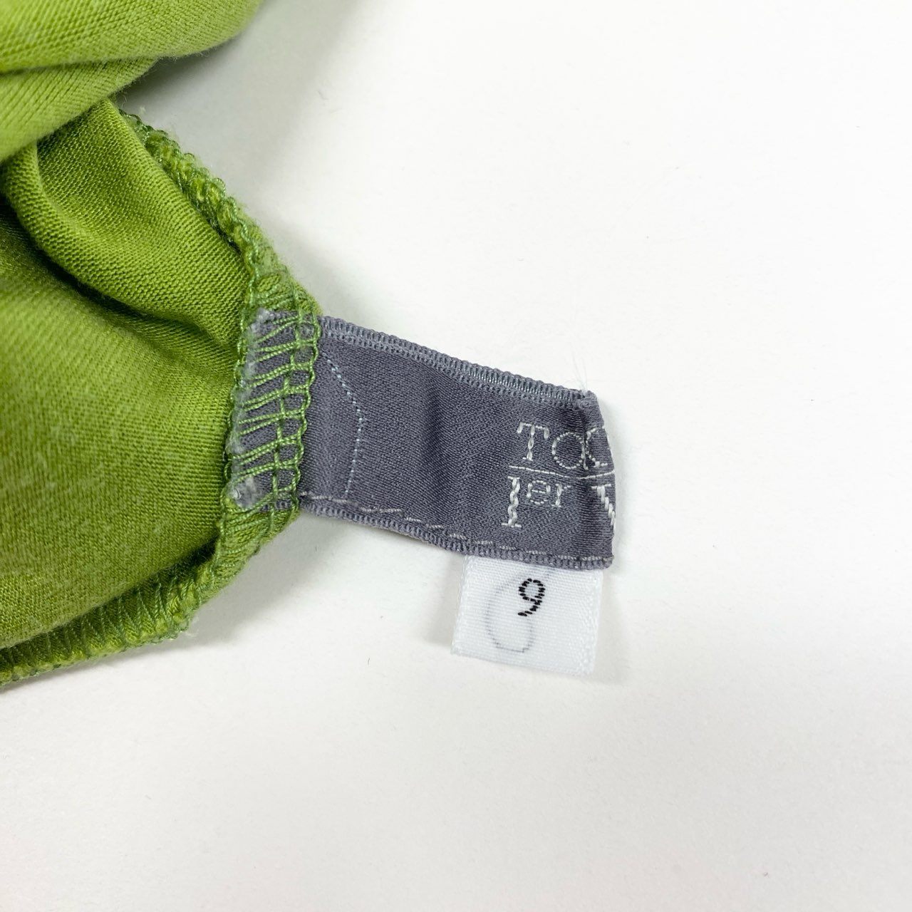 64a23 TOKUKO 1er VOL トクコプルミエヴォル チュニックワンピース 7分袖ワンピース トップス ストレッチ素材 Aライン 9 ライトグリーン レディース 女性用u02t