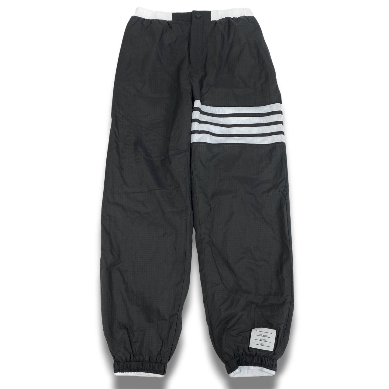 Mc16 【未使用】THOM BROWNE トムブラウン 4-BAR リップストップ ジャージパンツ トラックパンツ  サイズ1グレー メンズ ボトムk02i