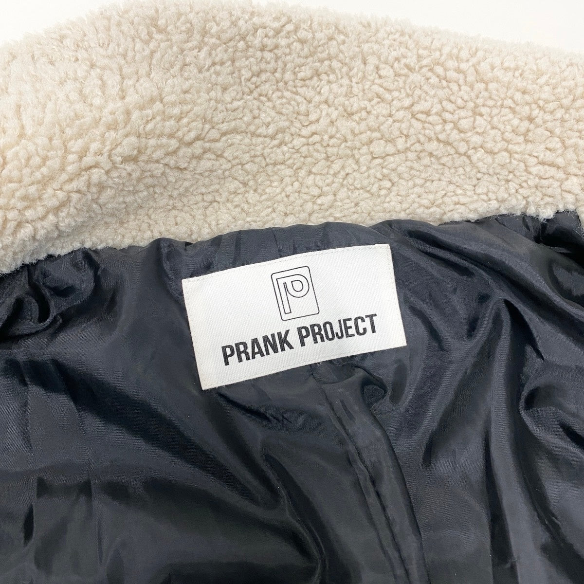 41g29 PRANK PROJECT プランク プロジェクト PERVERZE LEINWANDE ボアコート フェイクレザー レースアップ 31242166103 FREE アイボリー ポリエステル100％ レディース 女性用t18r