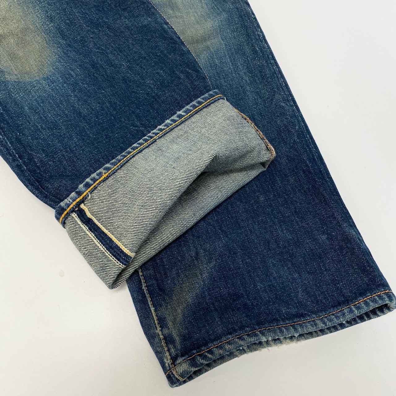 60c6 EVISU エヴィス No2 カモメ デニムパンツ サイズ30 インディゴ グリーン ジーンズ DENIM PANTSt18r