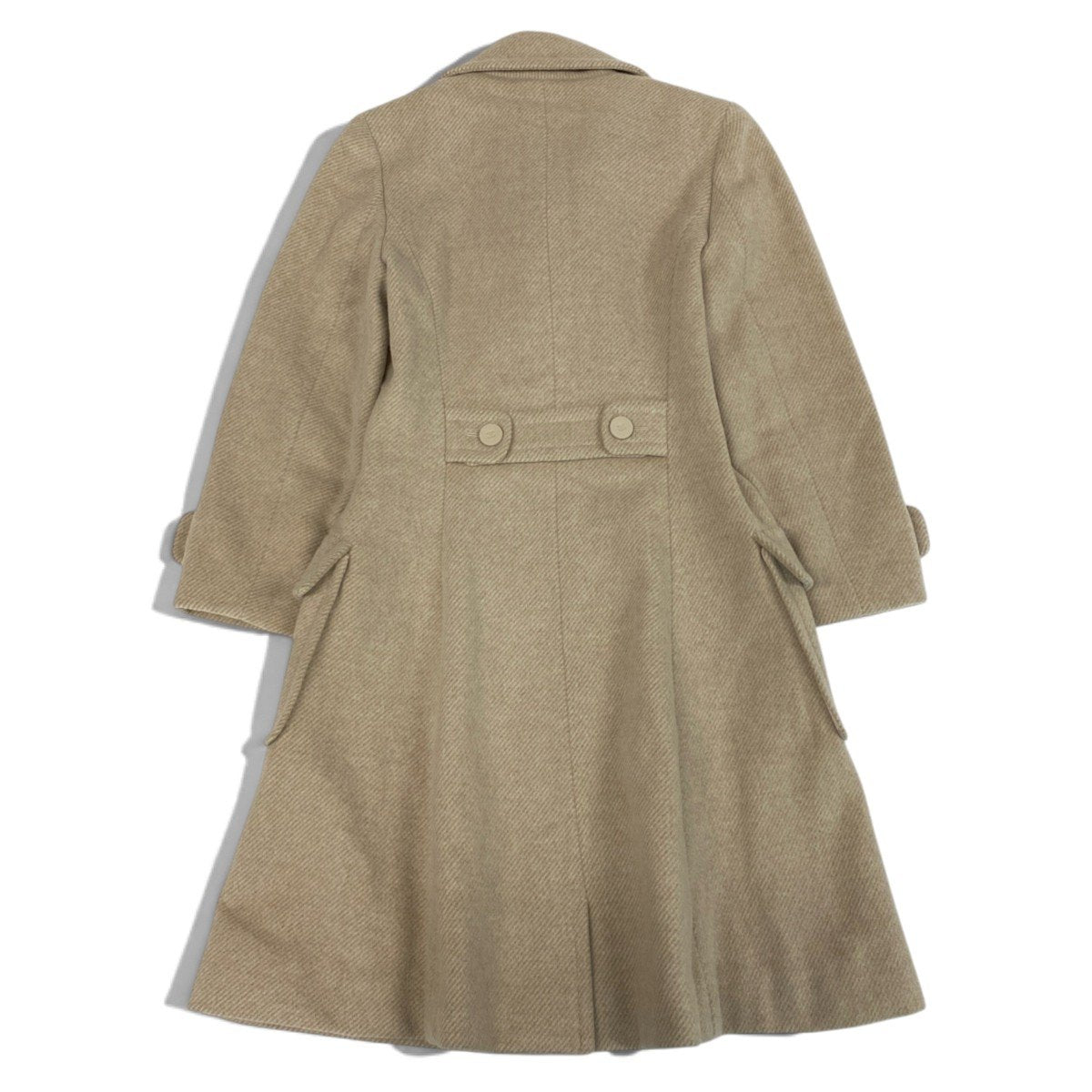 i22 CHANEL シャネル 01A カシゴラブレンド ロングコート Cashgota Blend Long Coat P18441 Size36 ベージュt18r