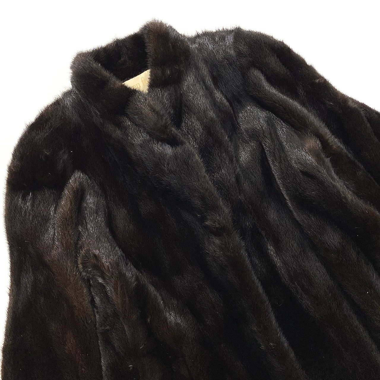 11k28 carven fur カルヴェン ファー マホガニーミンク ミンクコート 毛皮コート セミロングコート ダークブラウン ミンクファー レディースu02t