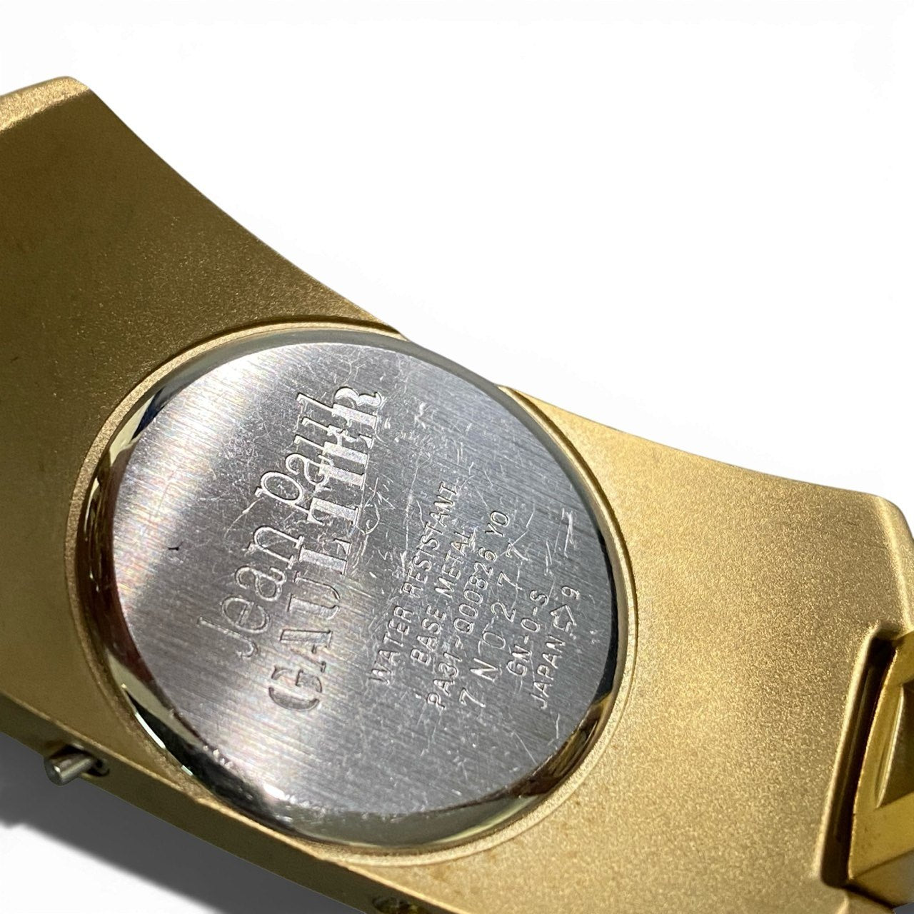 b12 Vintage Jean Paul Gaultier ヴィンテージ ジャンポールゴルチエ クォーツデジタル腕時計  digital quartz watch PA31-Q00826 ゴールドカラー メンズk02i