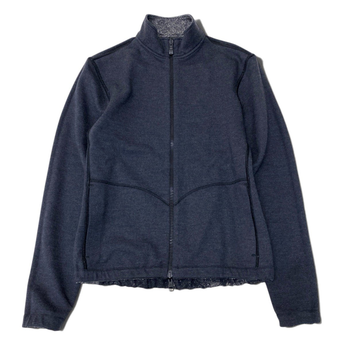 i13 《美品》 LOUIS VUITTON ルイヴィトン 転写プリント リバーシブルジャケット Graphic Transfer Print Reversible Jacket HFY66WHOY Size L グレー 画像参照t18r