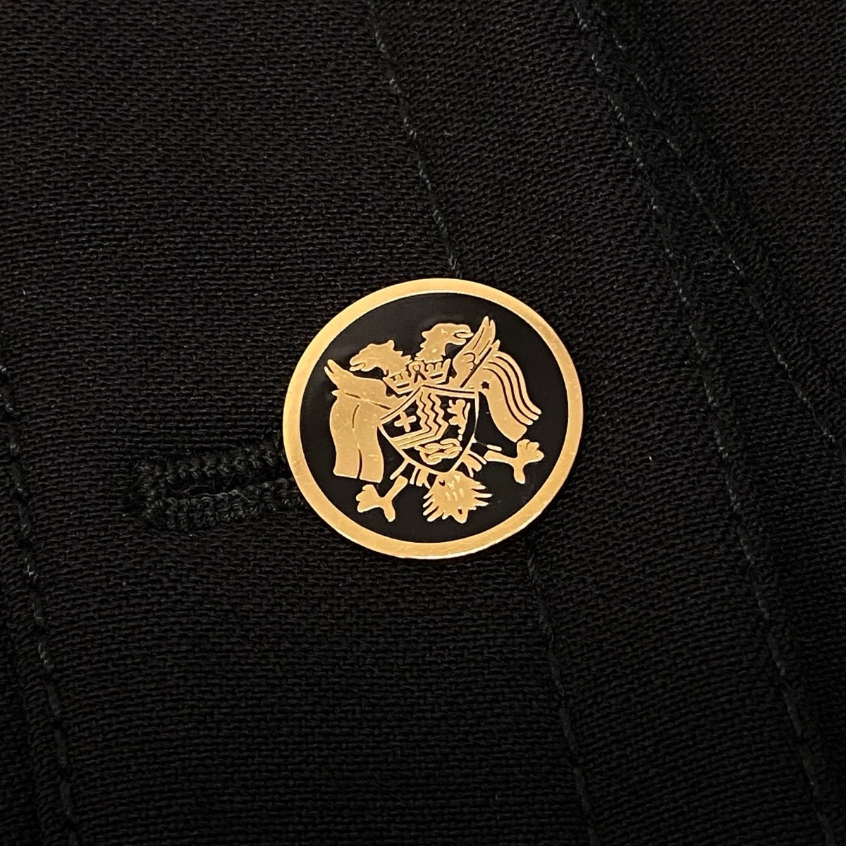 i27 【美品】DOLCE＆GABBANA ロングコート スタンドカラー ウエストベルト ブラック ウール100％ レディース 女性用u02t