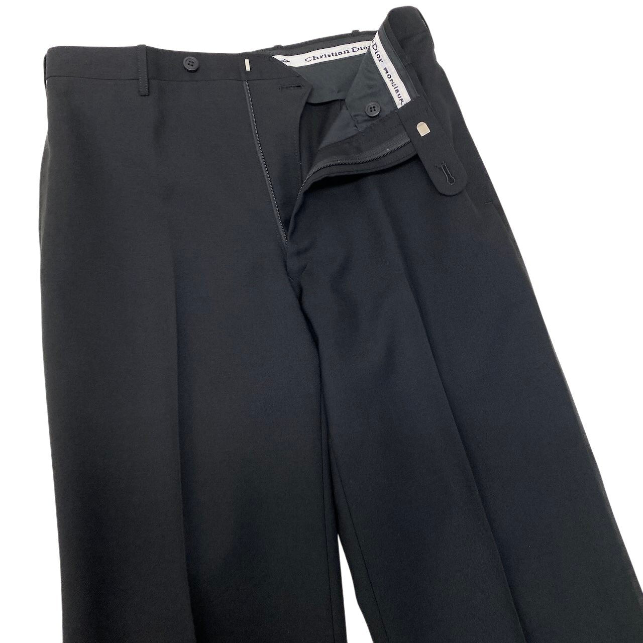 64g4 Christian Dior クリスチャンディオール MONSIEUR セットアップ シングルスーツ ブラックフォーマル C-OS-1156 サイズA4 ブラック メンズ 紳士服o07t