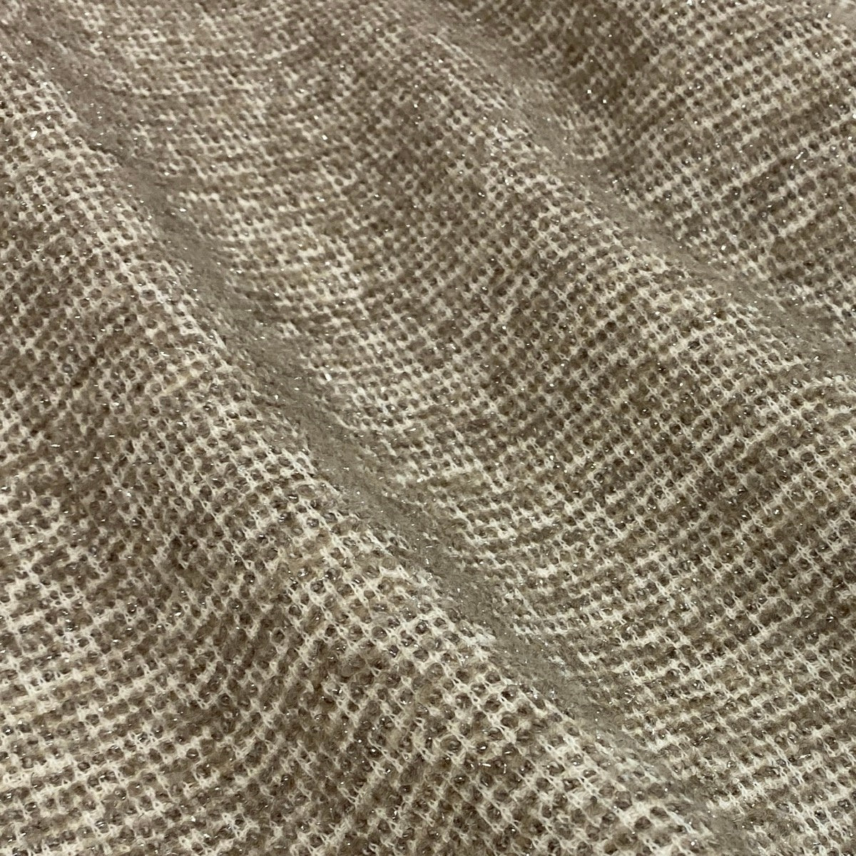 19i30 【極美品】Leilian レリアン ツイードジャケット ノーカラージャケット 日本製 13+サイズ ベージュブラウン レディース 女性用u02t