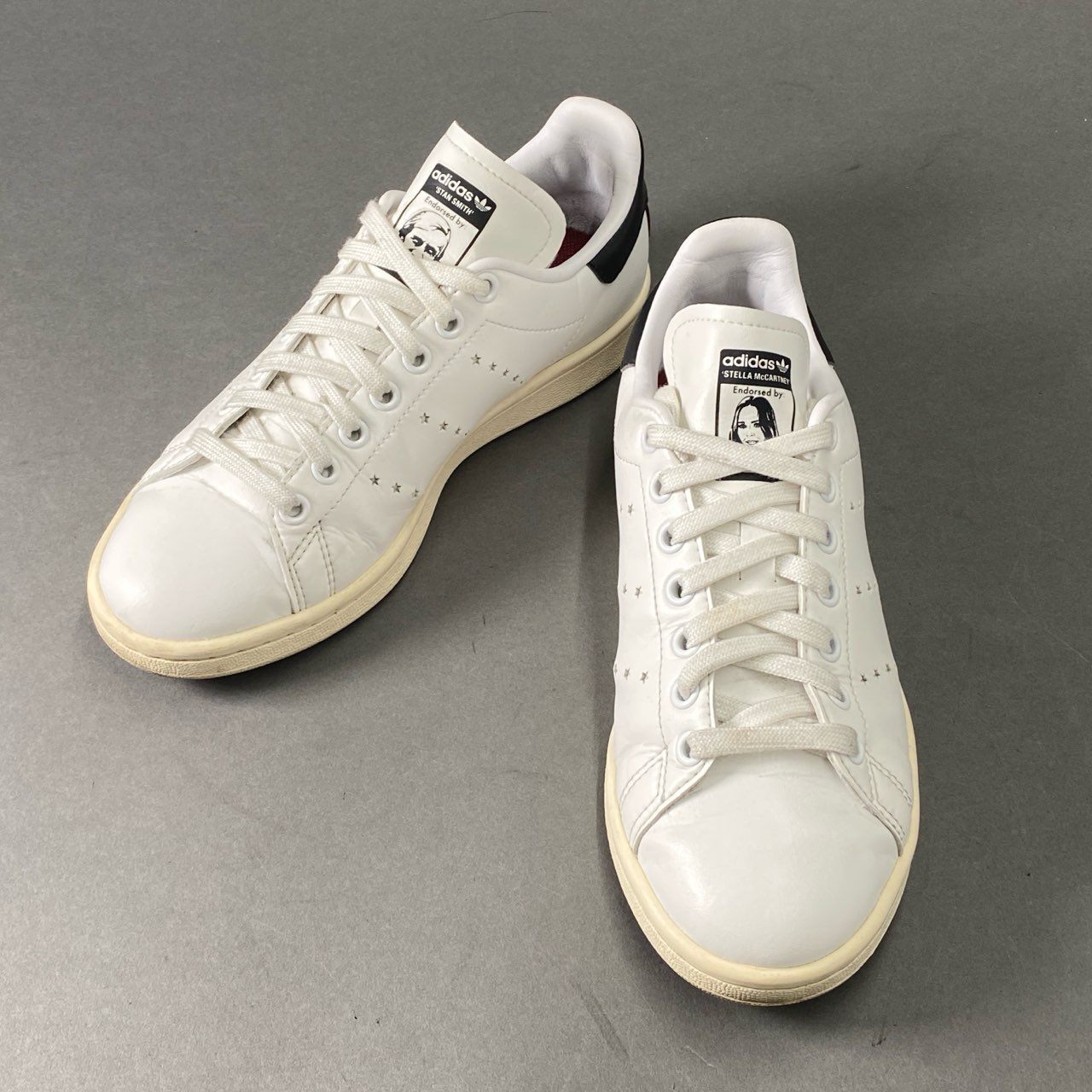 6d2 adidas アディダス × STELLA McCARTNEY ステラマッカートニー STAN SMITH スタンスミス スニーカー 23.5cm ホワイト レザー G26984