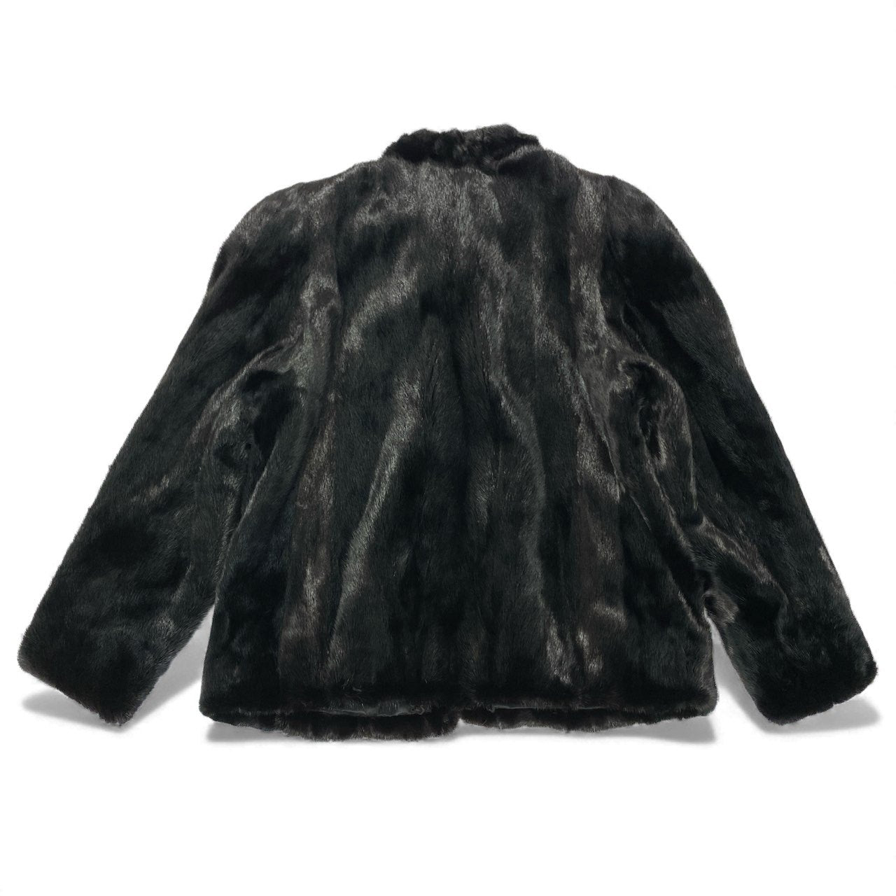 87L17 POLA amian SAGA MINK ROYAL サガミンクロイヤル 金サガ ダークミンク ファーコート サイズF ブラック 最高級本毛皮 MINK FUR ポケット有t18r