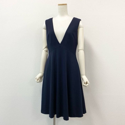 64g24 Rene ルネ Vネックワンピース ノースリーブワンピース ドレス フレアスカート レディース 女性用 6636190 36 ネイビー_