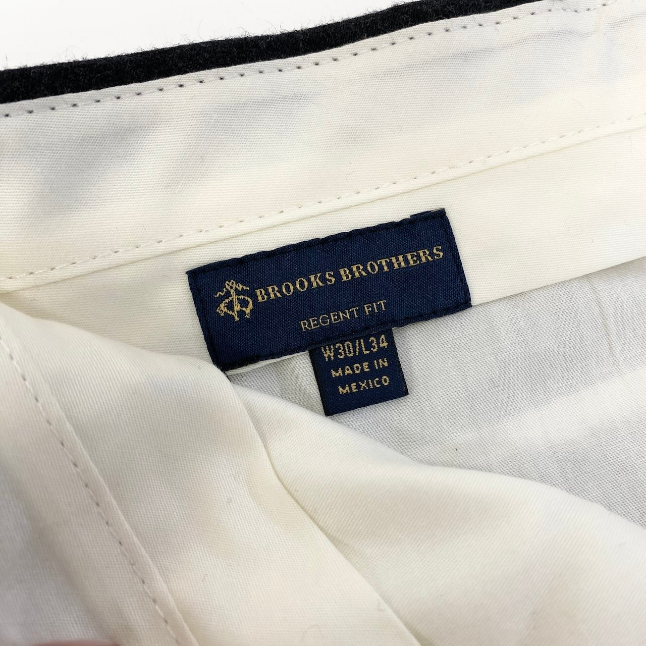 68d30 【未使用保管品】 BROOKS BROTHERS ブルックスブラザーズ REGENT FIT スラックスパンツ センタープレス ボトムス W30/L34 ブラック メンズ 紳士服u02t