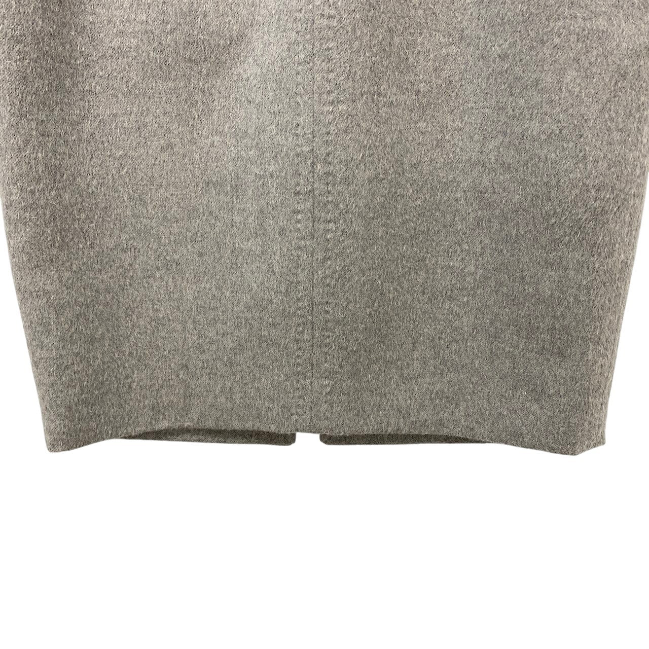 2c29 【美品】 Les Copains BLACK レコパン  定価12.3万 Vネック ノースリーブ ロングワンピース アンゴラ混 レディース 女性用 42 グレーu02t