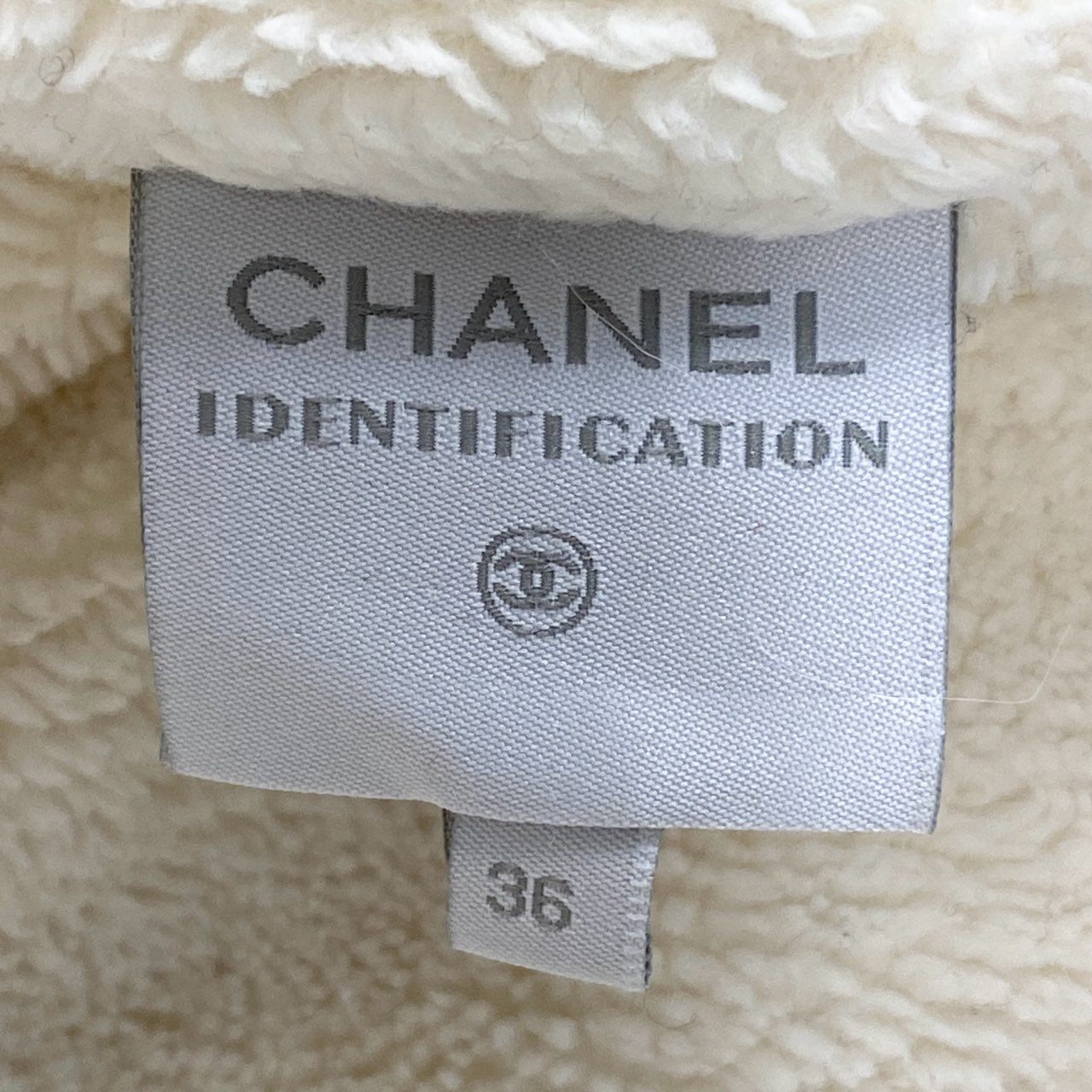 Ab13 CHANEL SPORT シャネル スポーツ 裏地ボア 中綿ロングコート ココマークワッペン フーディー 36サイズ アイボリー レディース 女性用ta1