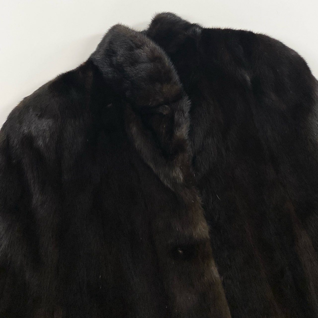 6L5 ERIFORT SAGA MINK ROYAL サガミンクロイヤル 金サガ マホガニーミンク ポンチョ ケープ コート サイズF ダークブラウン 最高級本毛皮 MINK FURt18r