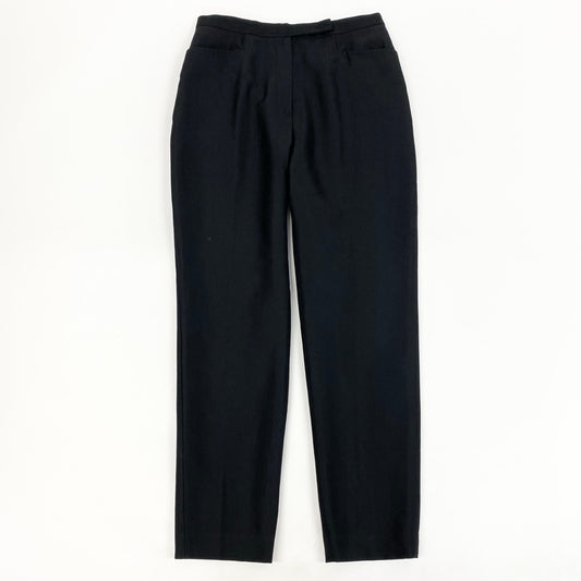 Eh6 GUCCI グッチ スラックス 80～90’s Vintage Archive センタープレスパンツ フォーマル イタリア製 44 ブラック レディース 女性用o07t