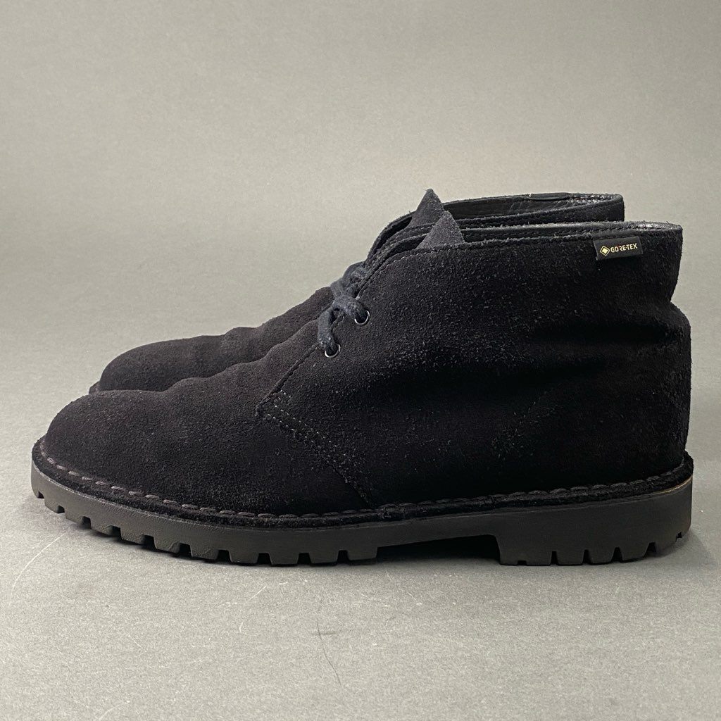 3d21 《美品》 Clarks クラークス × BEAMS ビームス Desert Rock GTX デザートブーツ GORE-TEX チャッカブーツ 26.5cm ブラック スエードレザー