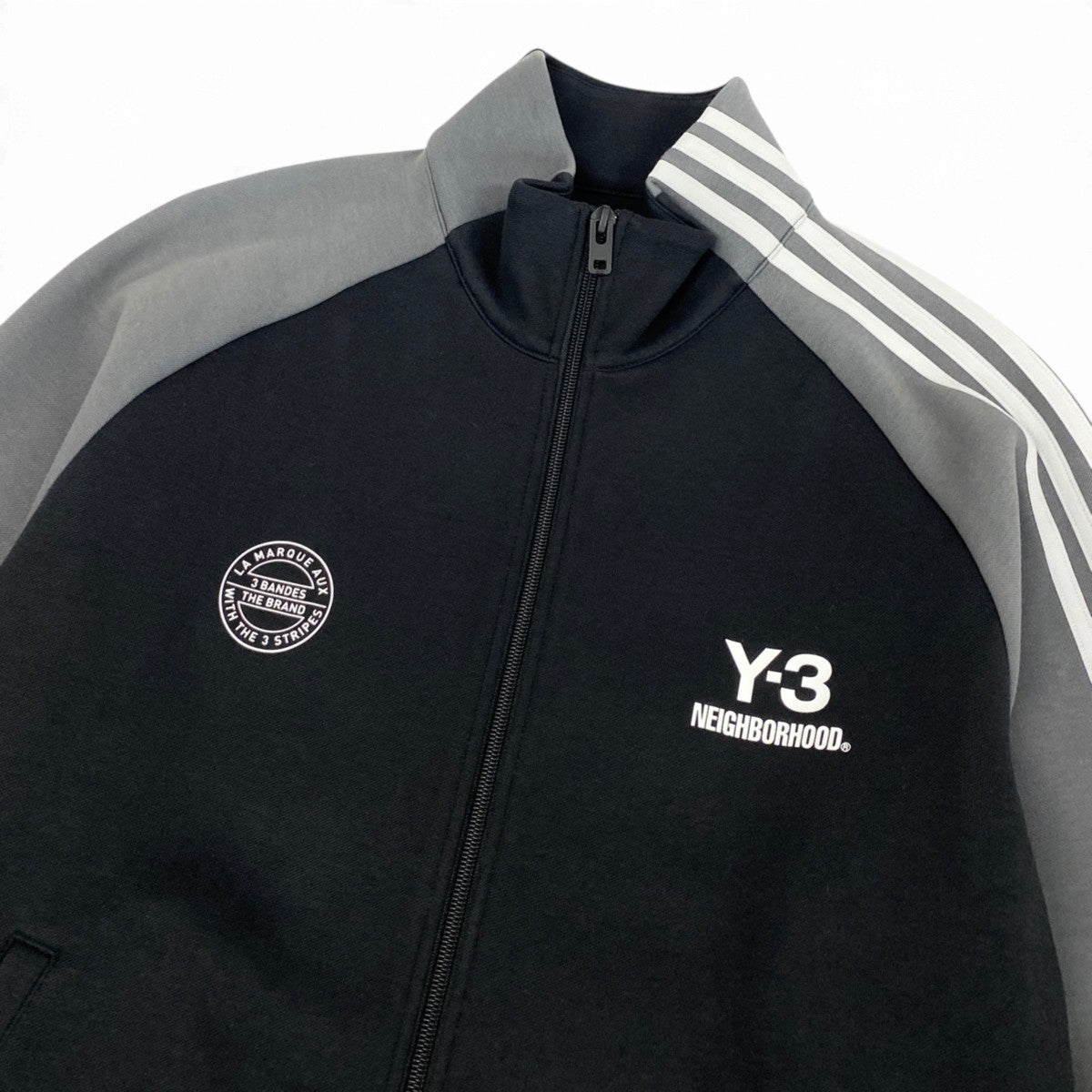 Mj15 【未使用】 Y-3 ×NEIGHBORHOOD ワイスリー ネイバーフッド ヨウジヤマモト NBHD TRACK TOP トラックジャケット ジップアップジャケット JW6993 サイズM ブラック メンズu02t