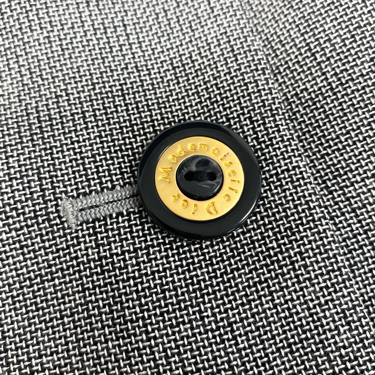 31b12 Mademoiselle Dior マドモアゼルディオール スカートセットアップ テーラードジャケット プリーツスカート Mサイズ グレー レディース 女性用u02t