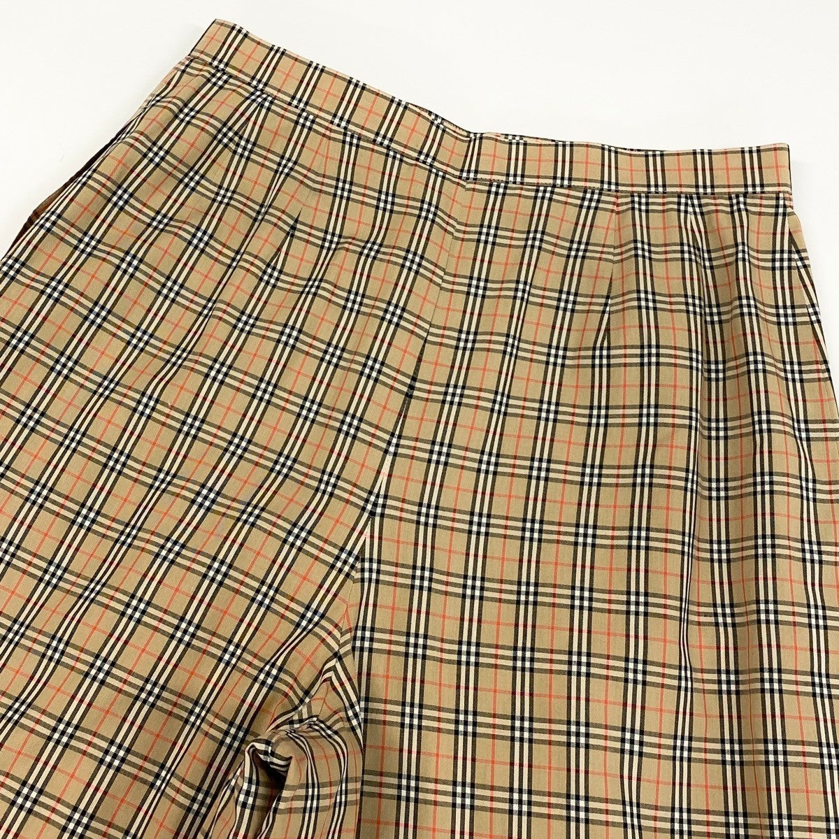 Ih6 Burberrys バーバリーズ ノバチェック ハーフパンツ ノバチェック 金ボタン チェックパンツ スカパン FQA17-041 11AR ブラウン系 レディース 女性用o07t