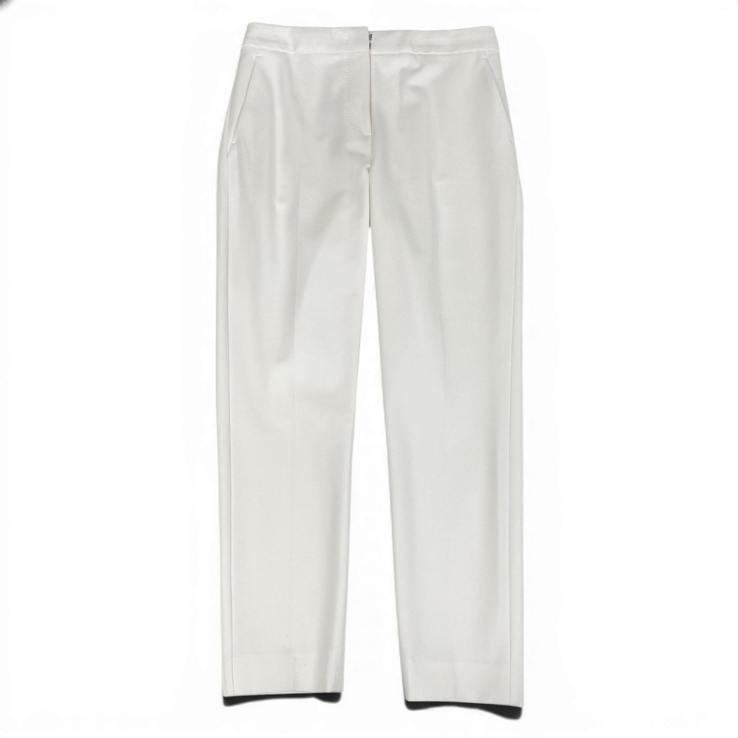 29d16 【未使用タグ付】 2025年 Max Mara マックスマーラ ペーニョ ビスコース ジャージー クロップドパンツ ストレッチパンツ ボトムス 1786025106 サイズ42 006 ホワイト レディース 女性用u02t