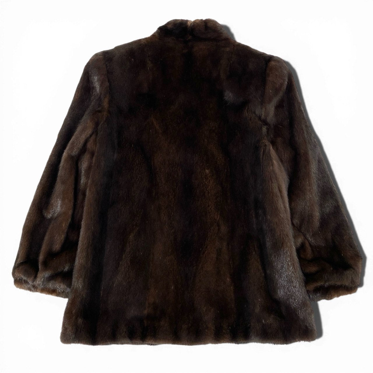 20a22【美品】 デミバフミンク ミンクコート ロングコート  レディース 女性用 サイズ13 ブラウン系 ミンクファー 本毛皮u02t