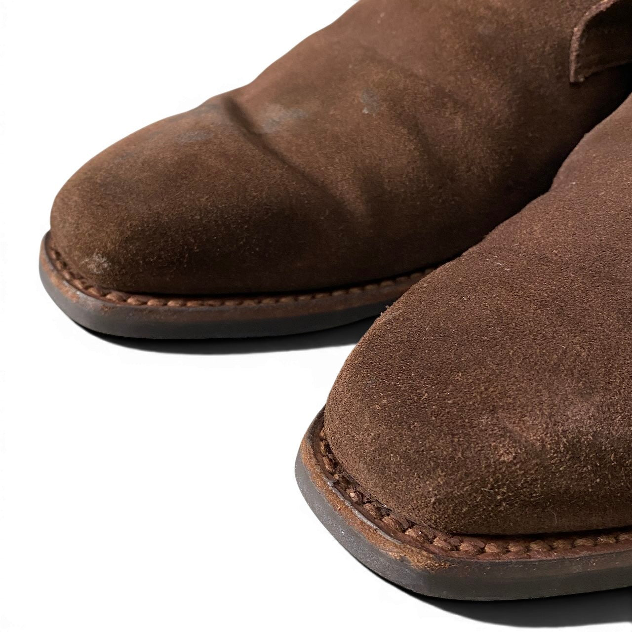 2f10 CROCKETT & JONES クロケットアンドジョーンズ TETBURY テットベリー チャッカブーツ スウェードレザー シューズ サイズ9 ブラウン メンズ 紳士靴u02t