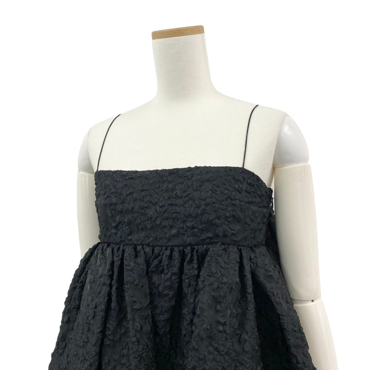 Ac24 《タグ付き》 Cecilie bahnsen セシリーバンセン ヴィルマ ドレス ワンピース Vilma Dress UK8 ブラック 3D 立体デザインt18r