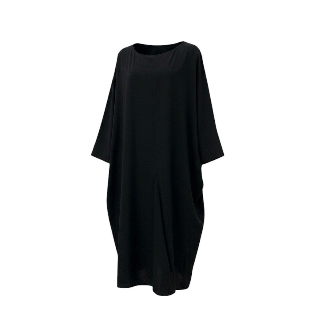 Af4 Yohji Yamamoto Collection ヨウジヤマモトコレクション ビッグシルエットドレス ワンピース Ry WRINKLED LAWN BIG SILHOUETTE DRESS FP-D63-201 サイズ1 ブラックt18rt18r
