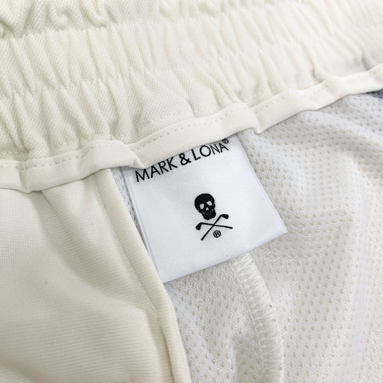 59k1 MARK＆LONA マークアンドロナ Viper Jersey Jogger ジョガーパンツ ロゴプリント ボトムス MLM-4C-AT06 44 ホワイト メンズo07t