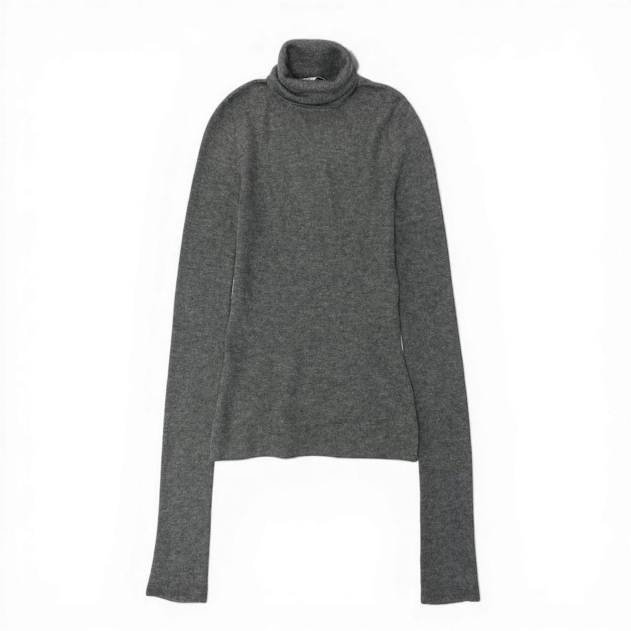 80d13 Christian Dior クリスチャンディオール タートルネックセーター ハイゲージニット ウールシルク混  サイズ38 グレー系 レディース 女性用o07t