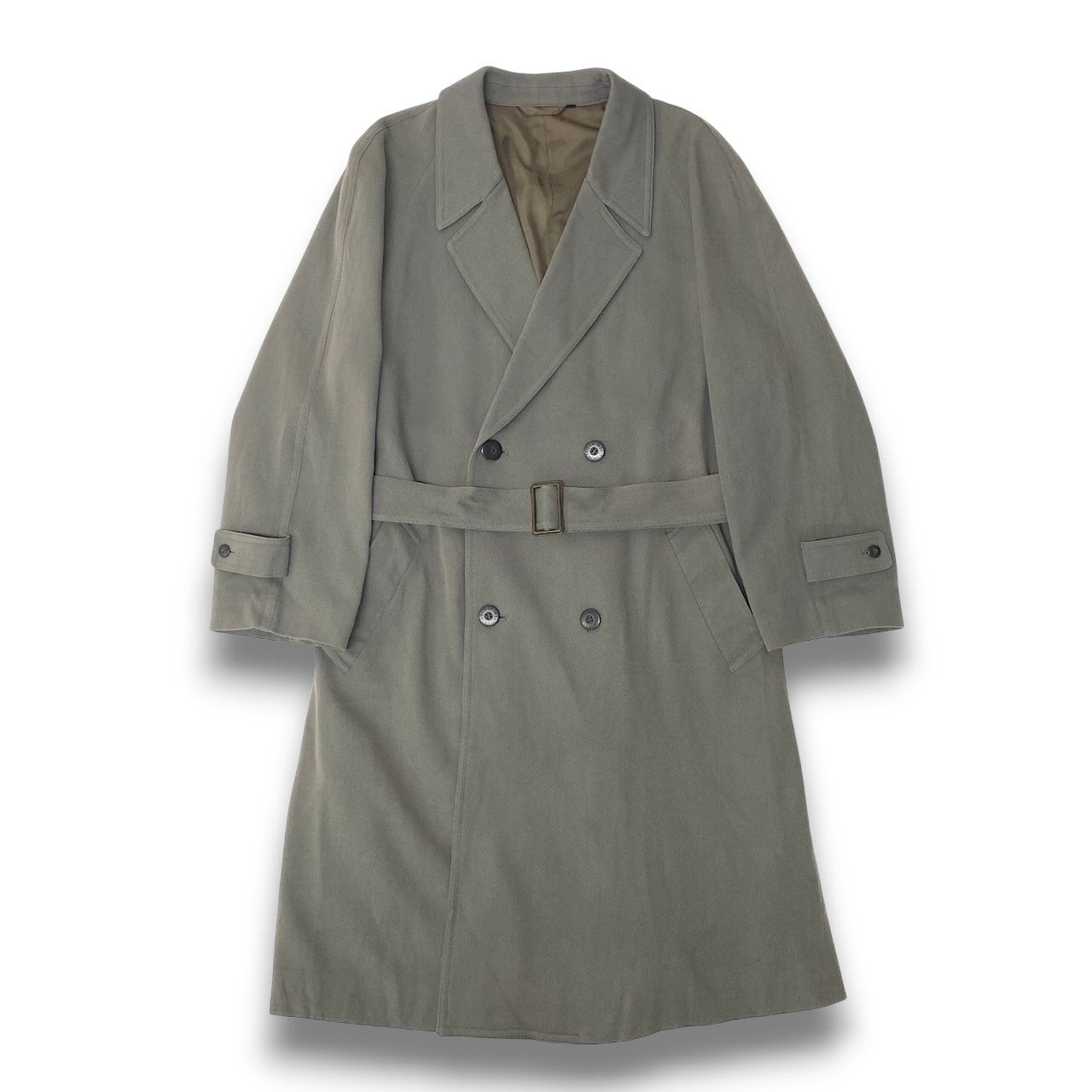 28c11 GIVENCHY ジバンシー トレンチコート コットンウールチェスターコート ロングコート アウター Lサイズ カーキ メンズ 男性用o07t